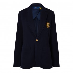сако,дамски,якета,и,палта,polo,ralph,lauren,double,knit,jacquard,blazer,park,av.,navy
