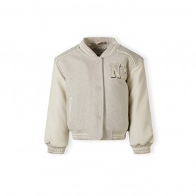 Яке Minoti Girls baseball style jacket with ny patch and faux leather sleeves beige - Mottled Beige яке,дрехи,за,училище,детски,якета,и,палта,детски,3/4,панталони,minoti,girls,baseball,style,jacket,with,ny,patch,and,faux,leather,sleeves,beige,mottled,beig