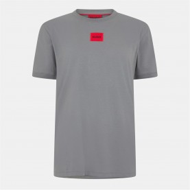 тениска,облекла,на,разпродажба,мъжки,тениски,hugo,men's,regular,fit,diragolino,t,shirt,open,grey