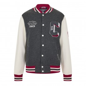 мъжко,яке,облекла,на,разпродажба,мъжки,якета,criminal,damage,criminaldamage,varsity,jacket,mens,charcoal
