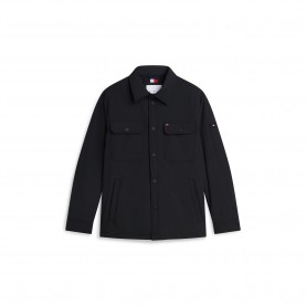 tommy,hilfiger,men,s,packable,lightweight,long,sleeve,overshirt,black