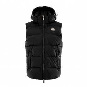 Елек Pyrenex Mens Spoutnic Water Resistant Duck Down Hooded Gilet - Black 0009 елек,мъжки,якета,pyrenex,men,s,spoutnic,water,resistant,duck,down,hooded,gilet,black,0009