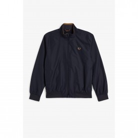 Яке Fred Perry Mens Brentham Cotton Long Sleeve Harrington Jacket - Navy 248 яке,мъжки,якета,fred,perry,mens,brentham,cotton,long,sleeve,harrington,jacket,navy,248