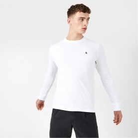 тениска,мъжки,тениски,jack,wills,sandleford,long,sleeve,t,shirt,white