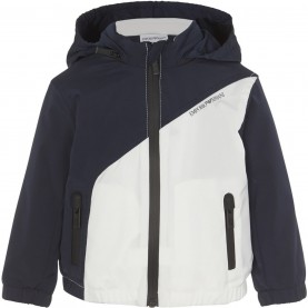 юношеско,яке,детски,облекла,emporio,armani,logo,jacket,juniors,navy,bianco