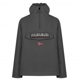 Napapijri Kids' Rainforest Water Resistant Long Sleeve Rain Anorak - Dark Grey детски,3/4,панталони,napapijri,kids',rainforest,water,resistant,long,sleeve,rain,anorak,dark,grey