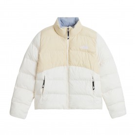 Дамско яке The North Face Womens Saikuru Water and Wind Resistant Oversized Fit Short Puffer Jacket - White/Dessert дамско,яке,the,north,face,womens,saikuru,water,and,wind,resistant,oversized,fit,short,puffer,jacket,white,dessert