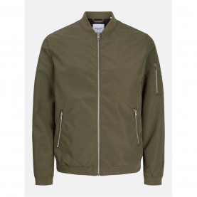 Яке Jack and Jones Men's Rush Water-Resistant Long Sleeve Bomber Jacket - Dusty Olive яке,мъжки,якета,мъжки,якета,и,палта,размер+,jack,and,jones,men's,rush,water,resistant,long,sleeve,bomber,jacket,dusty,olive