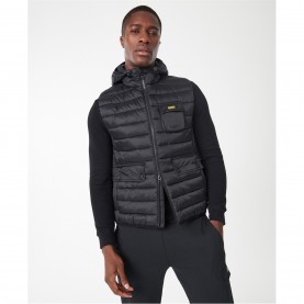 елек,мъжки,якета,barbour,international,ousten,hooded,gilet,black,bk91