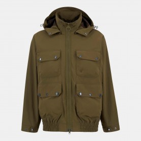 Barbour Mens Re Engineered Flight Bedale Showerproof Detachable Hood Rain Anorak - Beech OL55 мъжки,якета,barbour,men,s,re,engineered,flight,bedale,showerproof,detachable,hood,rain,anorak,beech,ol55