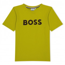 юношеска,тениска,детски,облекла,boss,logo,t,shirt,juniors,lime,606