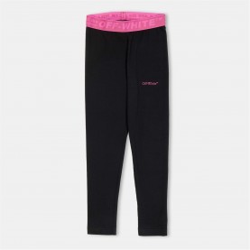 клин,детски,3/4,панталони,off,white,kids',logo,stretch,leggings,black,1032