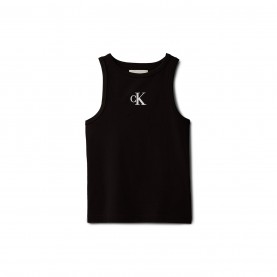 Потник Calvin Klein Jeans CKJ Logo Tank Top Jn62 - CK Black BEH потник,детски,3/4,панталони,детски,облекла,calvin,klein,jeans,ckj,logo,tank,top,jn62,ck,black,beh