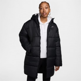 анорак,дамски,жилетки,nike,sportswear,classic,puffer,women's,therma,fit,loose,parka,black