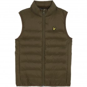 Елек Lyle and Scott Kids Wadded Sleeveless Gilet - W485 Olive елек,детски,якета,и,палта,lyle,and,scott,kids,wadded,sleeveless,gilet,w485,olive