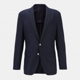 Сако Hugo Mens Tailored Long Sleeve Zip Blazer - Dark Blue сако,мъжки,якета,hugo,men,s,tailored,long,sleeve,zip,blazer,dark,blue