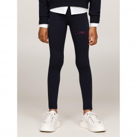 юношески,клин,tommy,hilfiger,full,length,foil,logo,leggings,junior,desert,sky,dw5