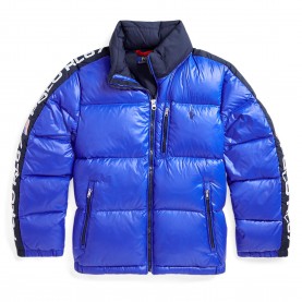 Яке Polo Ralph Lauren Kids Duck Down Hooded Short Puffer Jacket - Sapphire Star яке,polo,ralph,lauren,kids,duck,down,hooded,short,puffer,jacket,sapphire,star