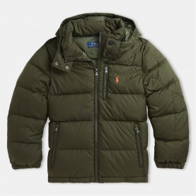 яке,детски,3/4,панталони,polo,ralph,lauren,kids',duck,down,hooded,long,sleeve,short,puffer,jacket,olive