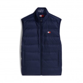 Елек Tommy Jeans Mens Essential Down Hooded Sleeveless Gilet - Dark Blue елек,tommy,jeans,men,s,essential,down,hooded,sleeveless,gilet,dark,blue