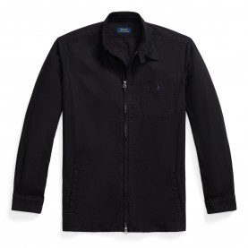 Риза с дълъг ръкав Polo Ralph Lauren Mens Garment Dye Cotton Long Sleeve Full Zip Overshirt - Polo Black риза,с,дълъг,ръкав,мъжки,якета,polo,ralph,lauren,men,s,garment,dye,cotton,long,sleeve,full,zip,overshirt,polo,black