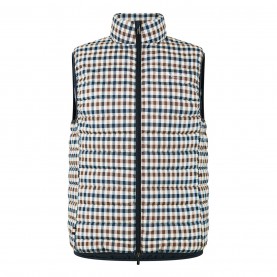 елек,облекла,на,разпродажба,мъжки,якета,aquascutum,men's,club,check,funnel,neck,full,zip,gilet,navy,check