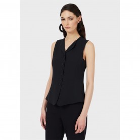 елек,дамски,якета,и,палта,emporio,armani,emporio,fitted,gilet,ld99,navy,blue