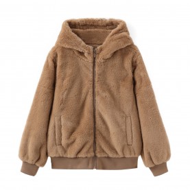 яке,дрехи,за,училище,детски,якета,и,палта,firetrap,short,plush,jacket,brown