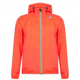 K Way Mens Le Vrai 3.0 Water Resistant Long Sleeve Rain Anorak - Red 781 k,way,men,s,le,vrai,3,0,water,resistant,long,sleeve,rain,anorak,red,781