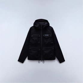 облекла,на,разпродажба,мъжки,якета,napapijri,men's,rivalto,water,resistant,long,sleeve,rain,anorak,black,beauty