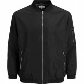 Яке Jack and Jones Mens Rush Plus Size Long Sleeve Bomber Jacket - Black яке,мъжки,якета,jack,and,jones,men,s,rush,plus,size,long,sleeve,bomber,jacket,black