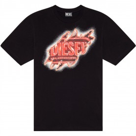 мъжка,тениска,мъжки,тениски,diesel,diesel,flame,logo,t,shirt,mens,black,9xx