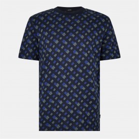 тениска,облекла,на,разпродажба,мъжки,тениски,boss,tiburt,monogram,t,shirt,bright,blue
