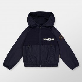Napapijri Kids Waterproof Rain Anorak - Blue Marine 176 napapijri,kids,waterproof,rain,anorak,blue,marine,176