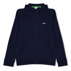 суичър,детски,облекла,boss,logo,zip,hoodie,navy,849