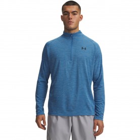 Under Armour Tech™ ½ Zip Long Sleeve Mens - Aegean Blue мъжки,тениски,мъжки,блузи,с,яка,мъжки,потници,мъжко,фитнес,облекло,лека,атлетика,under,armour,tech,zip,long,sleeve,mens,aegean,blue
