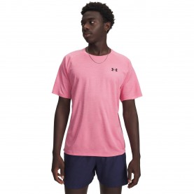 Мъжка тениска Under Armour Tech™ 2.0 Short Sleeve T-Shirt Mens - Prime Pink мъжка,тениска,мъжки,блузи,с,яка,мъжки,тениски,мъжки,потници,мъжко,фитнес,облекло,лека,атлетика,всички,фитнес,облекла,under,armour,tech,2,0,short,sleeve,t,s