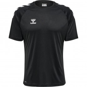 тениска,лека,атлетика,мъжко,фитнес,облекло,hummel,core,training,poly,t,shirt,senior,black