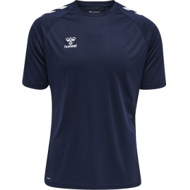 тениска,лека,атлетика,мъжко,фитнес,облекло,hummel,core,training,poly,t,shirt,senior,marine