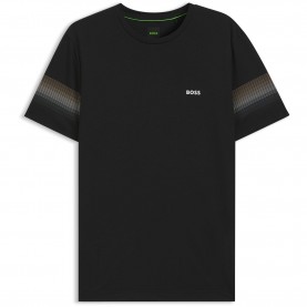Тениска Boss HBG TOC Court 2 Tee Sn64 - Black 001 тениска,мъжки,блузи,с,яка,мъжки,потници,бягане,лека,атлетика,boss,hbg,toc,court,2,tee,sn64,black,001