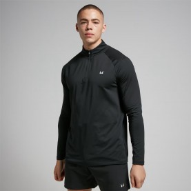MyProtein Training quarter zip Sn00 - Black горнища,за,физическо,лека,атлетика,мъжко,фитнес,облекло,всички,фитнес,облекла,myprotein,training,quarter,zip,sn00,black