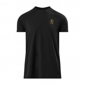Gym King Gym King Energy Tee - Black/Gold облекла,на,разпродажба,горнища,за,физическо,лека,атлетика,мъжко,фитнес,облекло,всички,фитнес,облекла,gym,king,gym,king,energy,tee,black,gold