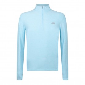 Горнище с цип New Balance Mens Space Dye Quarter-Zip Long-Sleeve Performance Gym Top - TEAMSKYB (TSB) горнище,с,цип,new,balance,men,s,space,dye,quarter,zip,long,sleeve,performance,gym,top,teamskyb,tsb