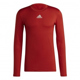 мъжко,фитнес,облекло,adidas,techfit,warm,long,sleeve,top,mens,red