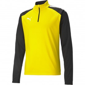 Мъжко горнище с цип Puma Zip Top Mens - Yellow/Black мъжко,горнище,с,цип,мъжки,тениски,мъжки,блузи,с,яка,мъжки,потници,мъжко,фитнес,облекло,лека,атлетика,puma,zip,top,mens,yellow,black