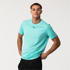 мъжка,тениска,облекла,на,разпродажба,разпродажба,puma,мъжко,фитнес,облекло,puma,train,all,day,essentials,heather,tee,mens,turquoise