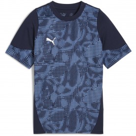 Футболна фланелка Puma Mens Football Jersey Short Sleeve Performance T-Shirt - Nvy-Sil-BlHrizn футболна,фланелка,детски,тениски,футбол,футболни,горнища,puma,men,s,football,jersey,short,sleeve,performance,t,shirt,nvy,sil,blhrizn