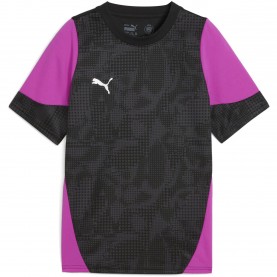 Футболна фланелка Puma Mens Football Jersey Short Sleeve Performance T-Shirt - Blk-Sil-Dprchid футболна,фланелка,детски,тениски,футбол,футболни,горнища,puma,men,s,football,jersey,short,sleeve,performance,t,shirt,blk,sil,dprchid