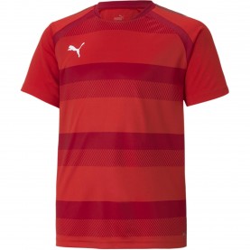 Детска тениска Puma Teamvision Jersey Jr T-Shirt Unisex Kids - Rd-ChlPppr-Wht детска,тениска,детски,тениски,футболни,горнища,puma,teamvision,jersey,jr,t,shirt,unisex,kids,rd,chlpppr,wht