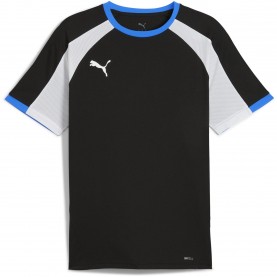 Мъжка тениска Puma Individualliga Jersey T-Shirt Mens - Black/Wh мъжка,тениска,футбол,футболни,горнища,puma,individualliga,jersey,t,shirt,mens,black,wh